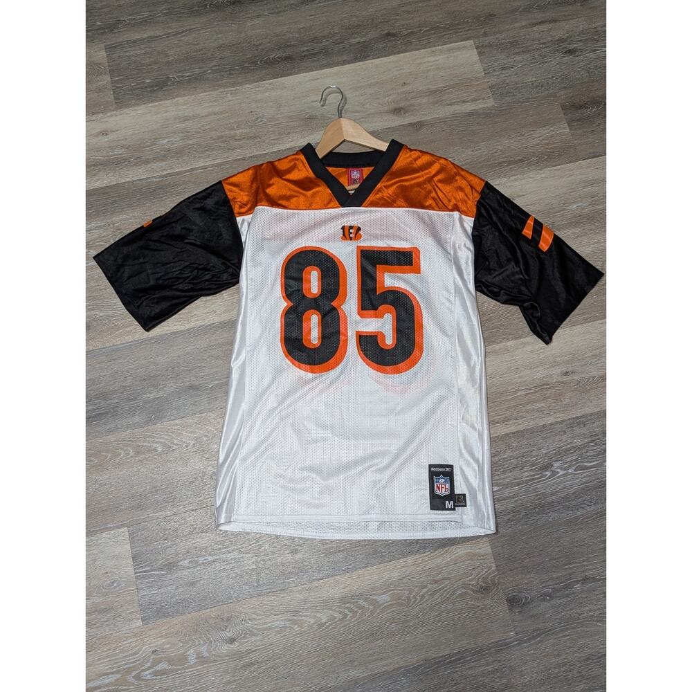 Vintage Chad Johnson Cincinnati Bengals Reebok Jersey #85 White Men’s Medium
